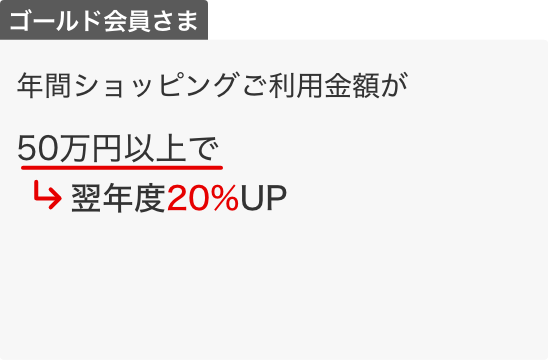ゴールド会員さま